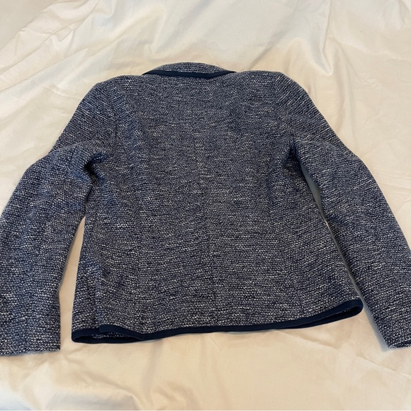 TALBOTS New With Tag Blue Boucle Blazer size 10 - Picture 8 of 15